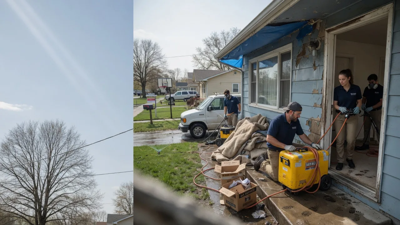 Basement Flood Cleanup in Mulvane, KS near me